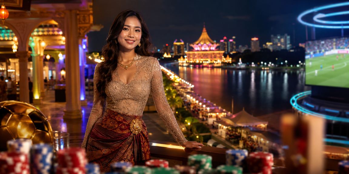 A lively night of casino entertainment in Kuching with a roulette table setting